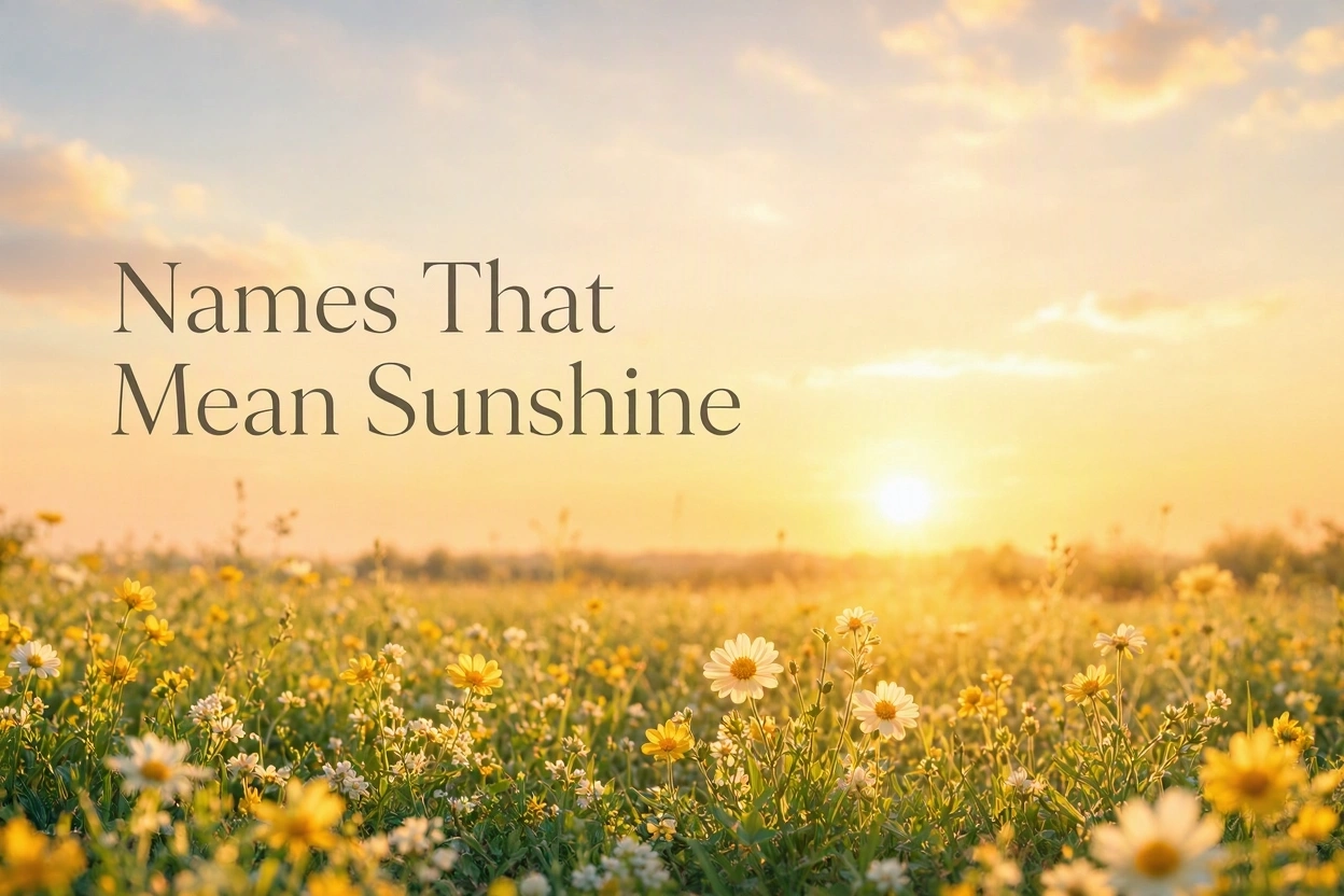 Names That Mean Sunshine